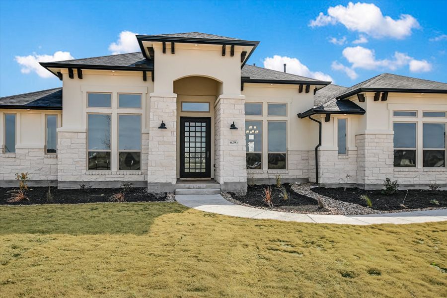 Representative exterior details of a home built from the Avalon by Giddens Homes in Scofield Farms Estates, Georgetown (Image 70).