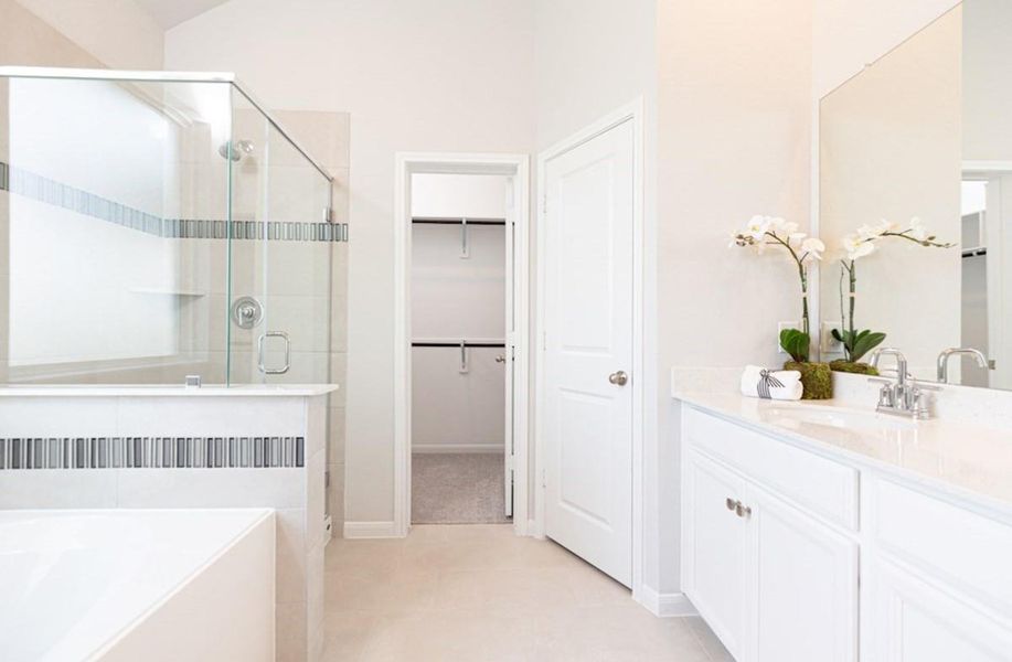 Furnished interior view inside a new home in Bridgeland: Signature Collection, Cypress (Image 6).