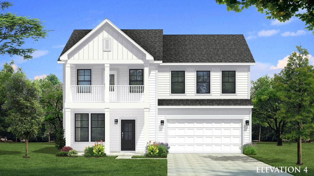 Burton Design Elevation 4 at Lakeside Glen by Premier builder DRB Homes in York, SC.