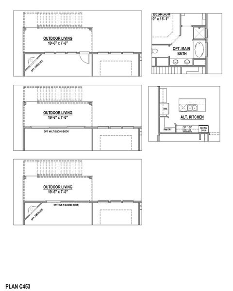 Plan C453 Available Options