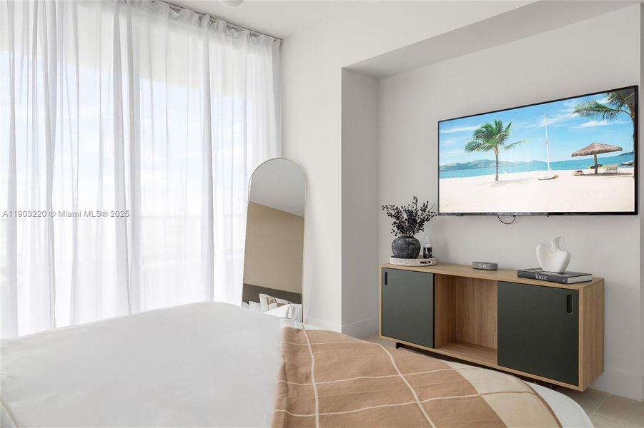 Furnished interior view inside a new home in , Miami (Image 4).