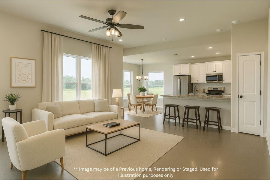 Furnished interior view inside a new home in , Trinity (Image 10).