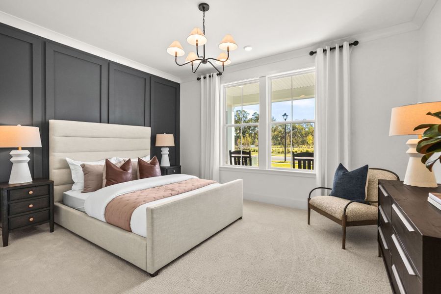 Representative furnished interior of a home built from the Renown by Del Webb in Del Webb Carolina Ridge, Midland (Image 59).