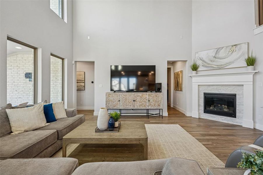 Furnished interior view inside a new home in , McKinney (Image 17). Furnished interior view inside a new home in , McKinney (Image 17).