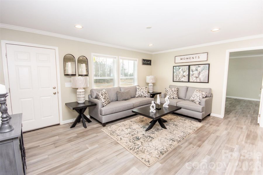 Furnished interior view inside a new home in , Hamptonville (Image 11).