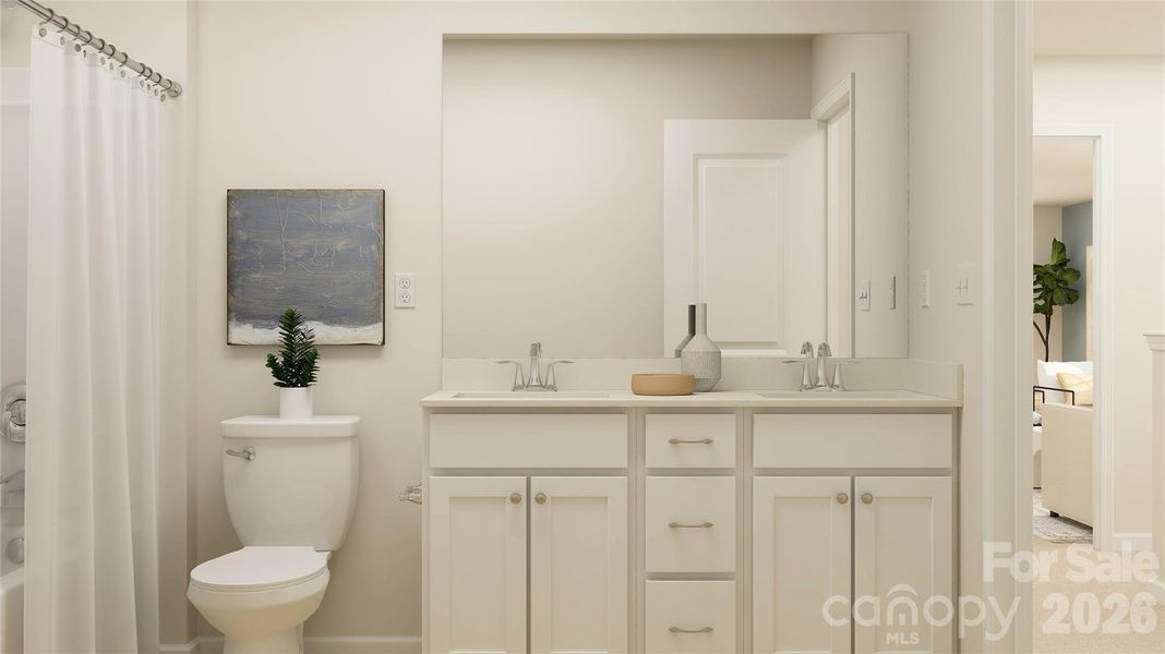 Furnished interior view inside a new home in Redhawk, Belmont (Image 14).