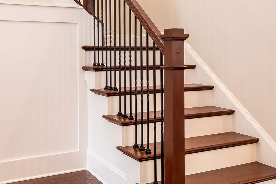 Representative interior finishes for a home built from the St Andrews with 3rd Floor Retreat by Greybrook Homes in Edmunds Farm, Clover (Image 21).