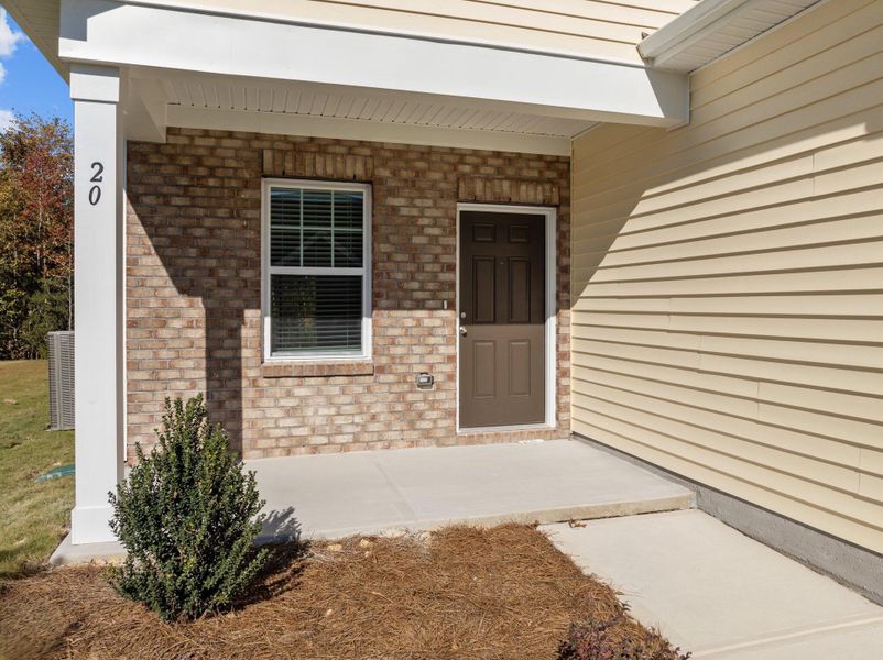 Representative exterior details of a home built from the Falcon by Starlight Homes in Bryson's Ridge - New Homes in Spring Hope, NC, Spring Hope (Image 3).