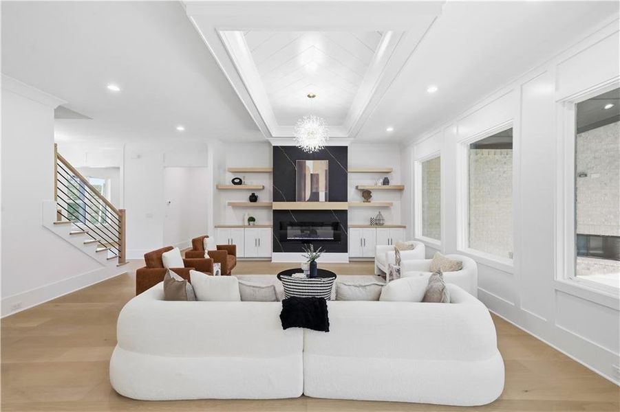 Furnished interior view inside a new home in , Monroe (Image 55).