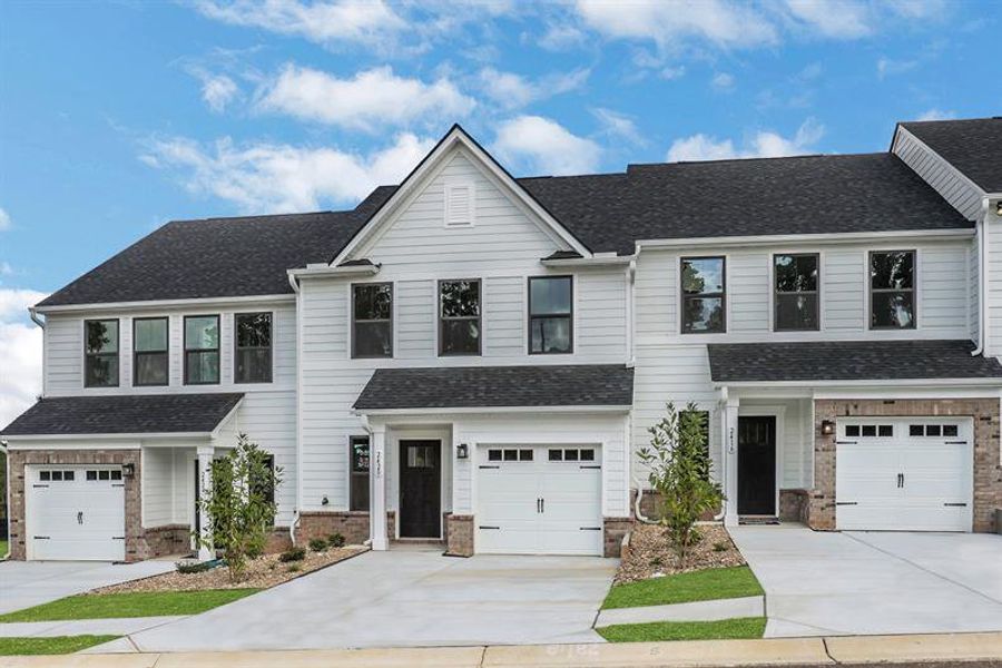Front exterior of a new home in Laurel Fields, Gainesville, GA, highlighting curb appeal (Image 20).