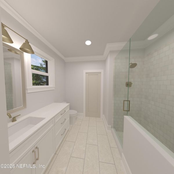 Furnished interior view inside a new home in , Atlantic Beach (Image 4).