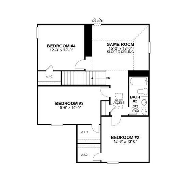 2D floor plan layout of this home in Sorella, Tomball, TX (Image 3). 2D floor plan layout of this home in Sorella, Tomball, TX (Image 3).