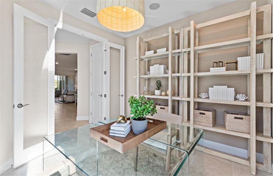 Furnished interior view inside a new home in BeachWalk by Manasota Key, Englewood (Image 17).