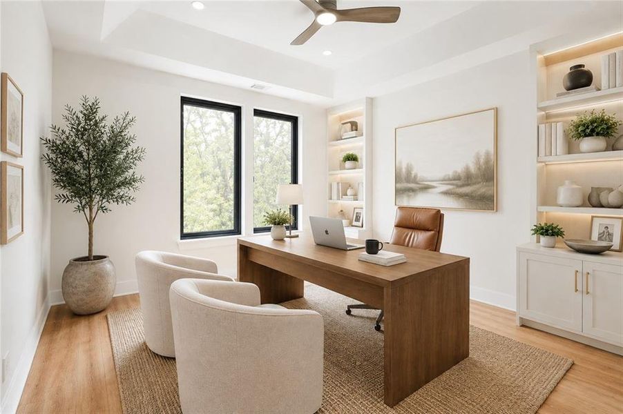 Furnished interior view inside a new home in , Atlanta (Image 7).