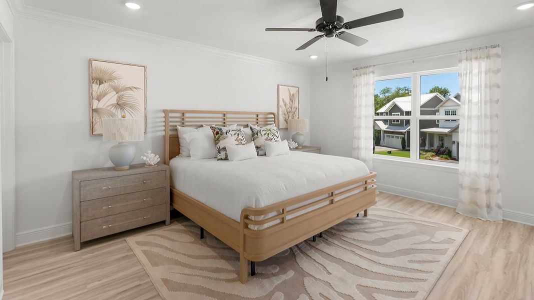 Furnished interior view inside a new home in Colonial East, Panama City Beach (Image 17). Furnished interior view inside a new home in Colonial East, Panama City Beach (Image 17).