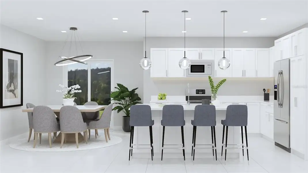 Furnished interior view inside a new home in , Sebring (Image 4).