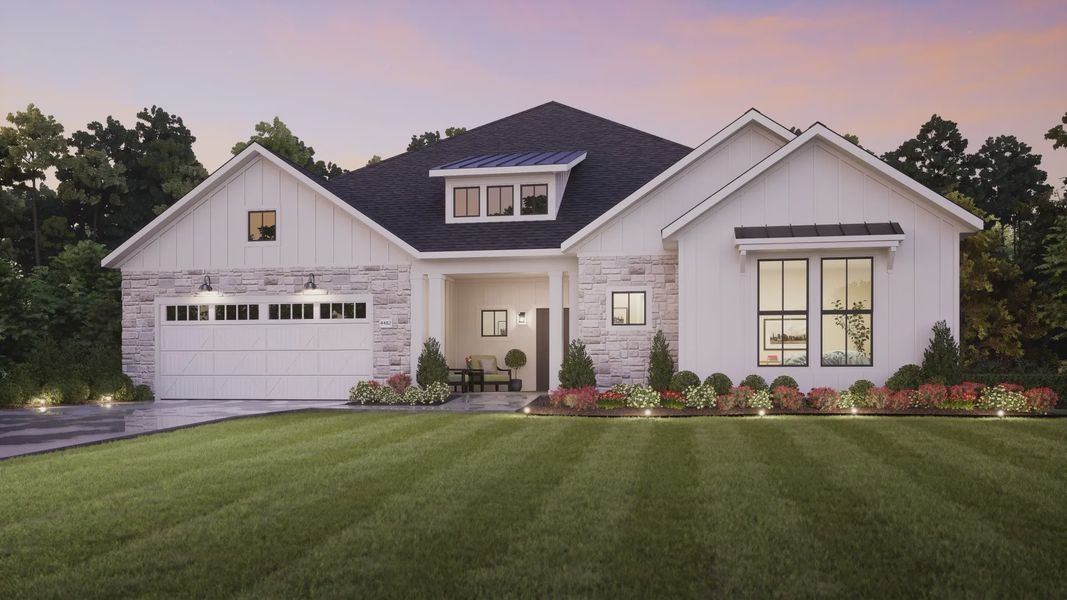 Representative exterior photo of a completed home built from the Provenance by Epcon Communities in The Courtyards at Holly Springs, Canton, GA (Image 30). Representative exterior photo of a completed home built from the Provenance by Epcon Communities in The Courtyards at Holly Springs, Canton, GA (Image 30).