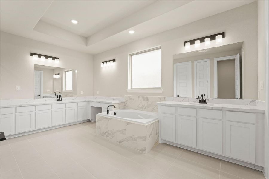 Furnished interior view inside a new home in Waterstone on Lake Conroe, Montgomery (Image 11).