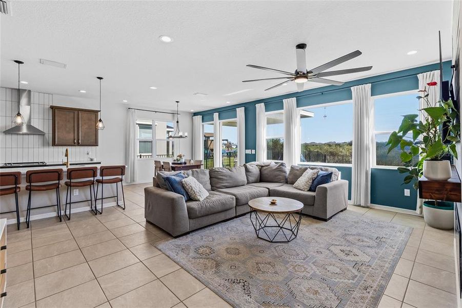 Furnished interior view inside a new home in Isles at Bayview, Parrish (Image 41).