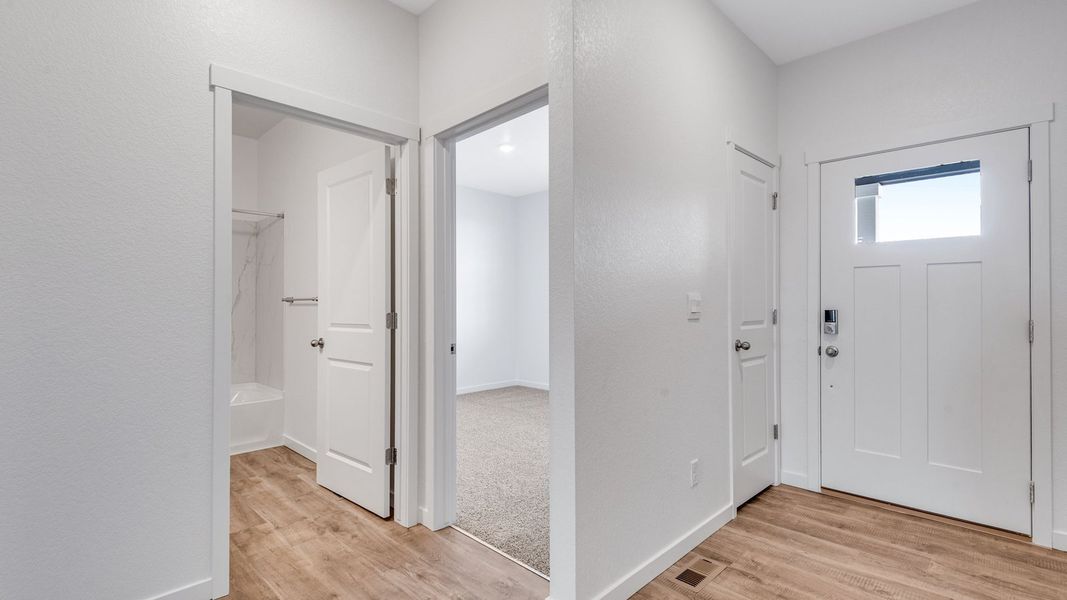 Spacious, unfurnished interior of a new home in Fossil Creek Ranch, Windsor (Image 11). Spacious, unfurnished interior of a new home in Fossil Creek Ranch, Windsor (Image 11).