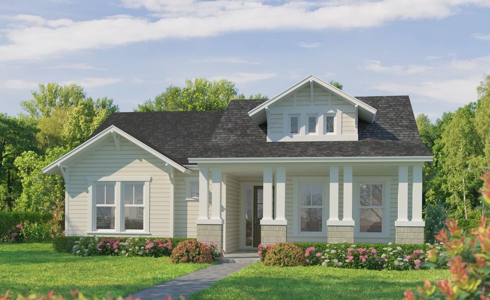 Representative exterior photo of a completed home built from the Violet by ICI Homes in Oakmont, Gainesville, FL (Image 4).
