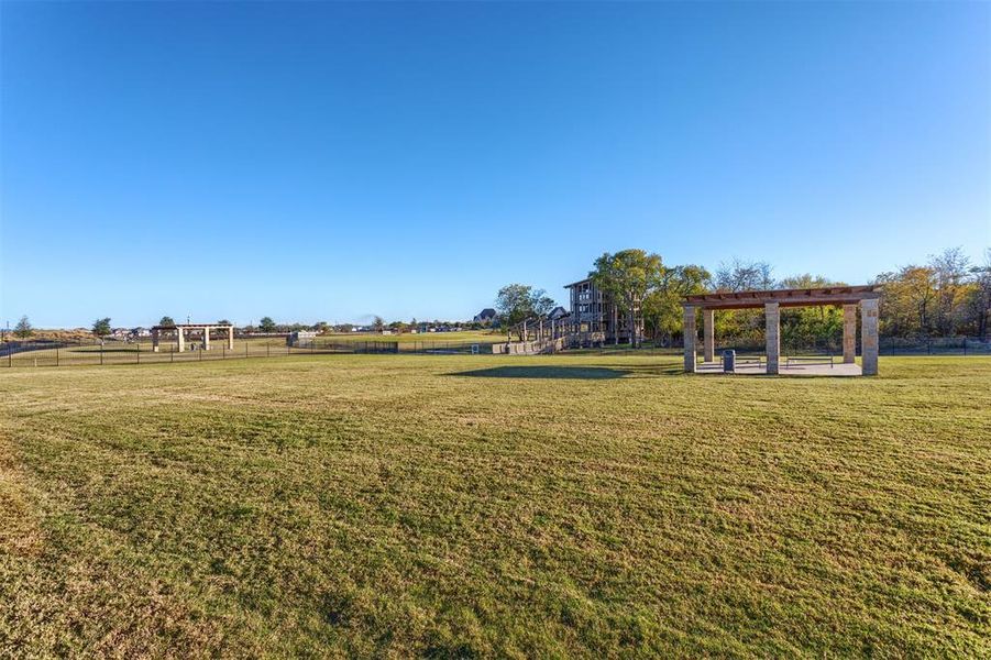 1.6 acre Dog Park!