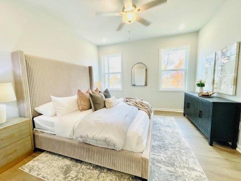 Furnished interior view inside a new home in Towne Village at Suwanee Dam, Sugar Hill (Image 4).