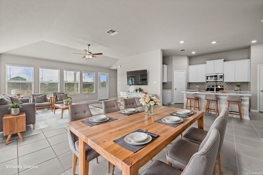 Furnished interior view inside a new home in Hickory Ridge, Elmendorf (Image 6). Furnished interior view inside a new home in Hickory Ridge, Elmendorf (Image 6).