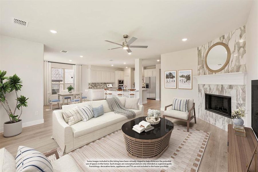 Furnished interior view inside a new home in Sunset Ridge, Alvarado (Image 6).