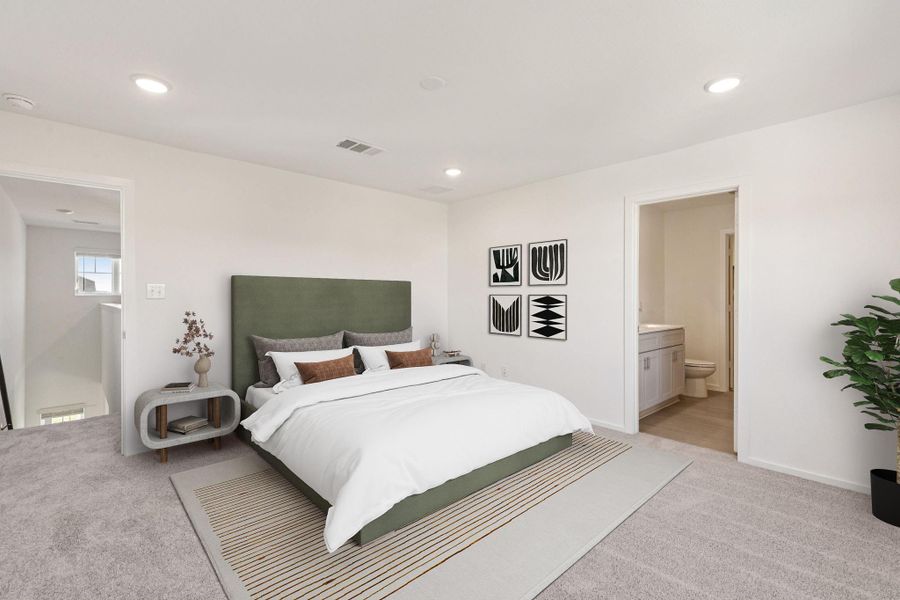 Furnished interior view inside a new home in Montgomery Bend, Montgomery (Image 12).