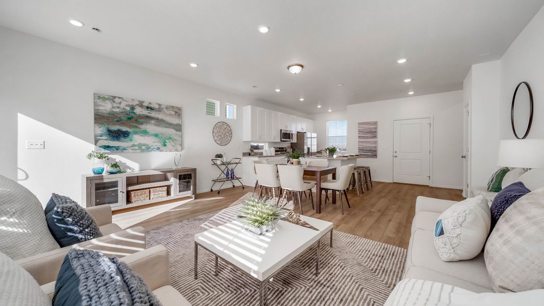 Furnished interior view inside a new home in Green Valley Ranch, Aurora (Image 15).