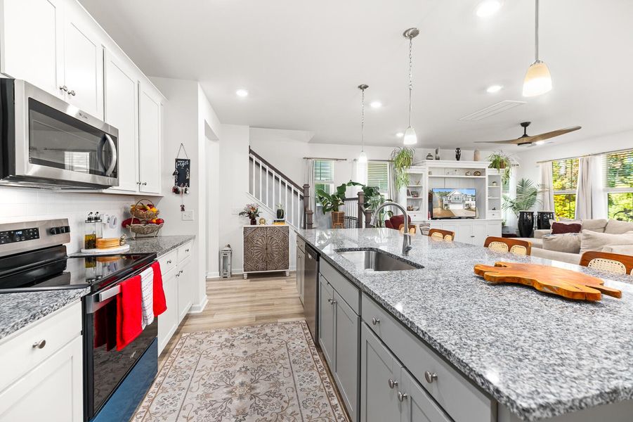 Furnished interior view inside a new home in Boykins Run Townhomes, Moncks Corner (Image 17).