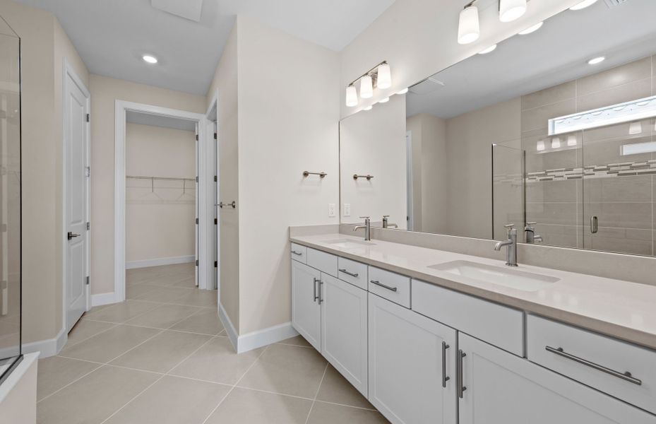 Furnished interior view inside a new home in Del Webb Oak Creek, North Fort Myers (Image 11). Furnished interior view inside a new home in Del Webb Oak Creek, North Fort Myers (Image 11).