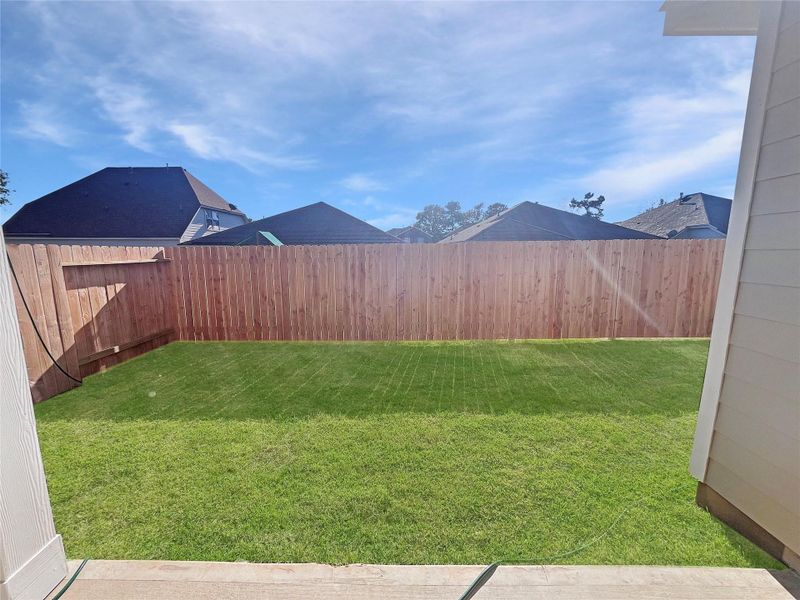 The Robin II- Rear Covered Patio into Yard