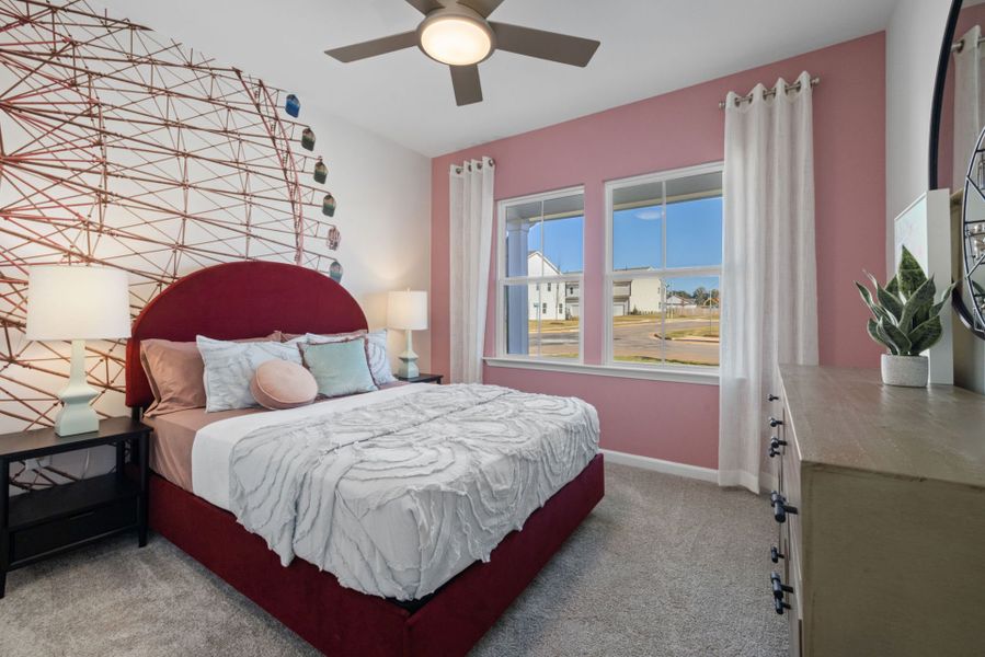 Furnished interior view inside a new home in Exchange at 401, Raleigh (Image 15).