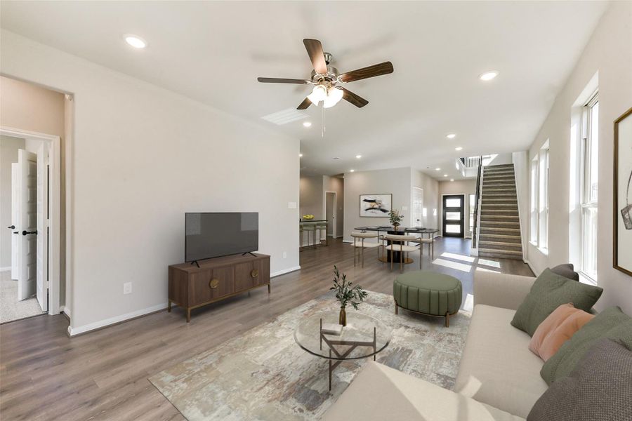 Furnished interior view inside a new home in Colony at Pinehurst, Pinehurst (Image 6).