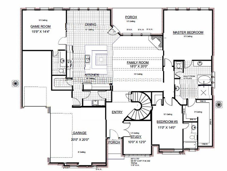 2D floor plan layout of this home in Heritage, McLendon-Chisholm, TX (Image 3).