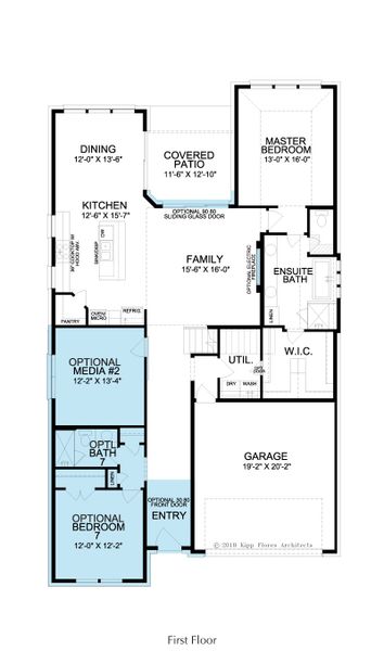 2D floor plan layout for the Madison by Landon Homes in Fields - East Village, Frisco, TX (Image 5). 2D floor plan layout for the Madison by Landon Homes in Fields - East Village, Frisco, TX (Image 5).