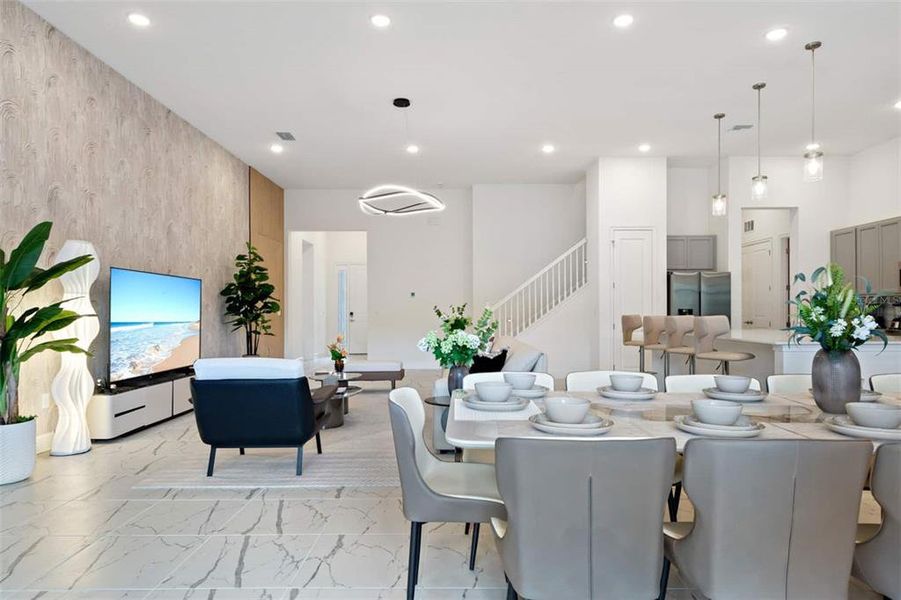 Furnished interior view inside a new home in , Kissimmee (Image 49).