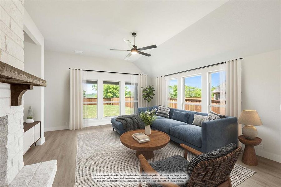 Furnished interior view inside a new home in Wildcat Ridge Phase 3, Godley (Image 7). Furnished interior view inside a new home in Wildcat Ridge Phase 3, Godley (Image 7).
