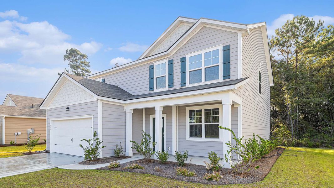 Representative exterior photo of a completed home built from the Plan by D.R. Horton in Hemingway Landing, Conway, SC (Image 14). Representative exterior photo of a completed home built from the Plan by D.R. Horton in Hemingway Landing, Conway, SC (Image 14).