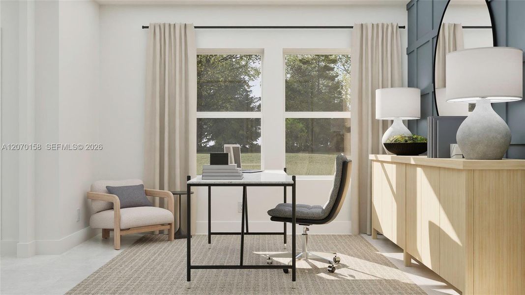 The flex space is ready to meet the unique needs of the homeowner.