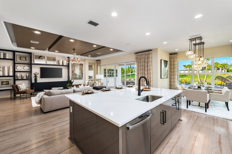 Representative furnished interior of a home built from the Elena by GL Homes in Valencia Parc at Riverland, Port St. Lucie (Image 7).