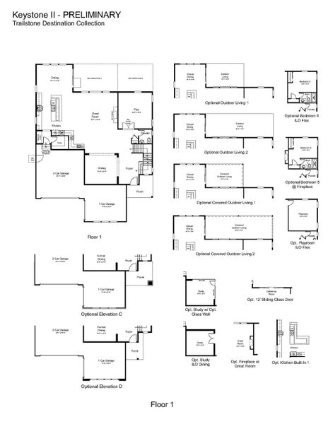 2D floor plan layout of this home in Trailstone, Arvada, CO (Image 3).