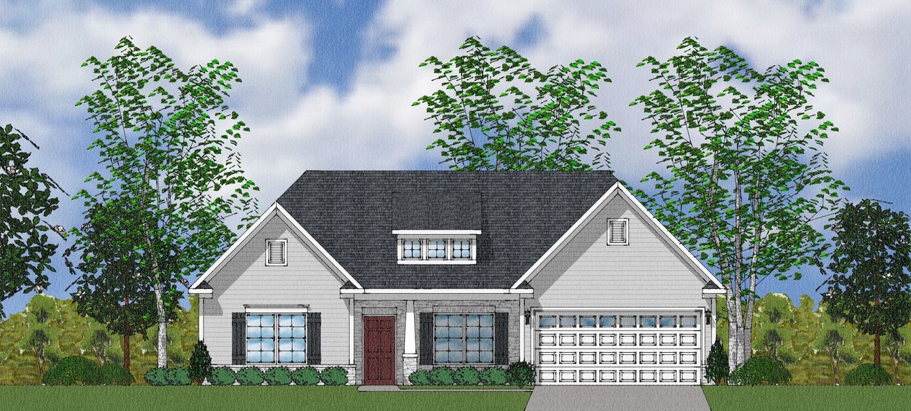 Representative exterior photo of a completed home built from the Callista - Winsome Collection by Mungo Homes in Cadence, Greensboro, NC (Image 11). Representative exterior photo of a completed home built from the Callista - Winsome Collection by Mungo Homes in Cadence, Greensboro, NC (Image 11).