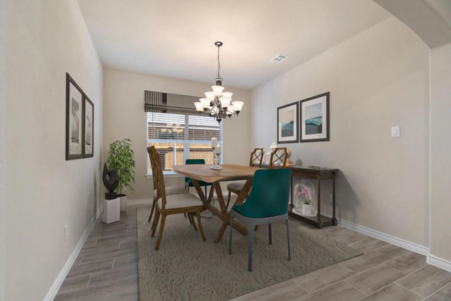 Representative furnished interior of a home built from the Concept 2440 by Landsea Homes in Chisholm Hills, Cleburne (Image 52).
