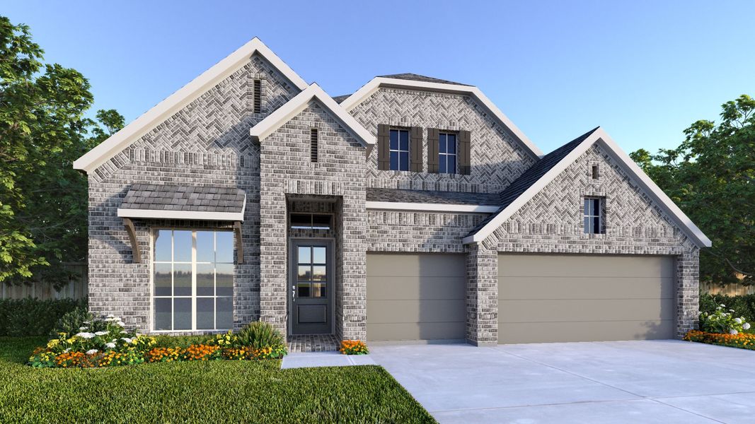 Representative exterior photo of a completed home built from the 2750C by Perry Homes in Colton 55', Todd Mission, TX (Image 1). Representative exterior photo of a completed home built from the 2750C by Perry Homes in Colton 55', Todd Mission, TX (Image 1).