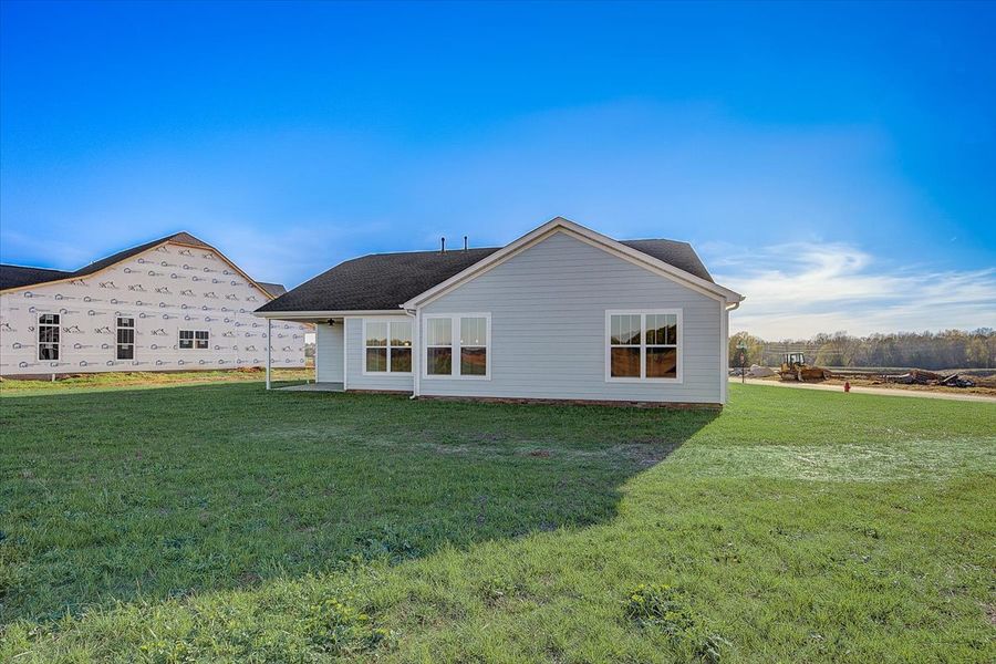 Representative exterior photo of a completed home built from the Oakland by SK Builders in Blue Ridge Trail, Fountain Inn, SC (Image 10).