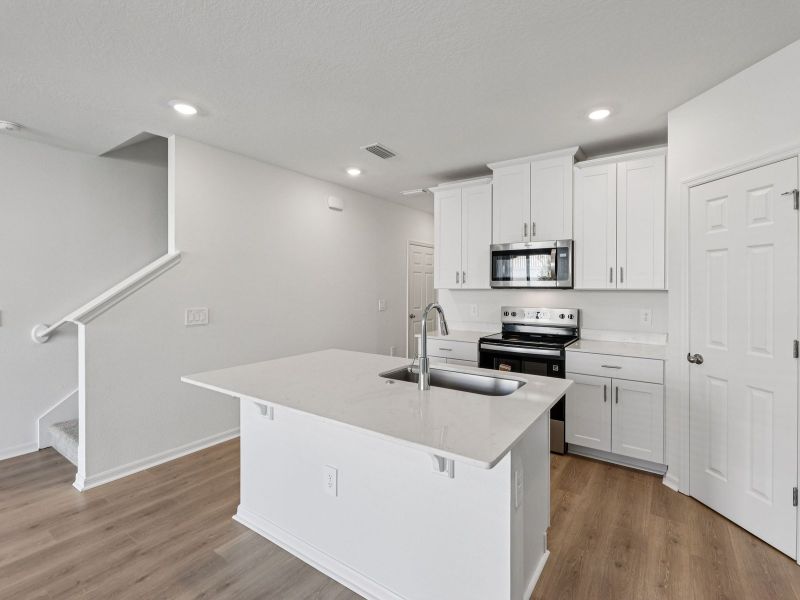 Furnished interior view inside a new home in Cagan Crossings West, Clermont (Image 3). Furnished interior view inside a new home in Cagan Crossings West, Clermont (Image 3).