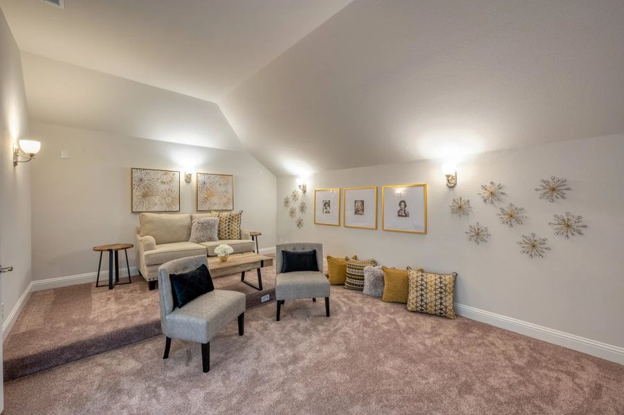 Furnished interior in a model home at Meadow Vista in Anna (Image 12).